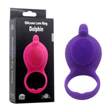 Vibrating Silicone Love Ring Dolphin