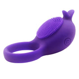 Vibrating Silicone Love Ring Dolphin