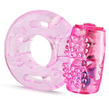 Clear Pink Vibrating Cockring