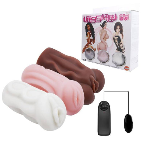 Three Some Pussy Masturbator Kit