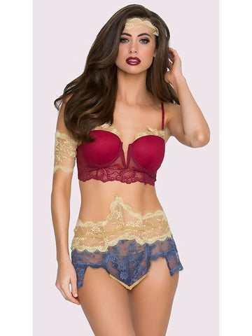 Sexy Lace See Through 2 Piece Bra Panty Set Lingerie