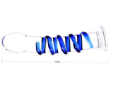 Clear Blue Glass Anal Toy