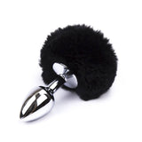 Furry Rabbit Tail Anal Blug Concept Leather