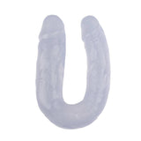 14cm Clear Blue Bendable Double Dong Dildo Chisa